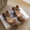 Sapatos de Couro para Meninas, Sapatos de Princesa, Sapatos de Primavera e Verão para Crianças, Novos Sapatos para Meninas 2026, Sandálias para Menininhas, Sandálias de Vestir