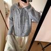 Estilo Coreano 2025 Otoño e Invierno Nuevo Casual Holgado Simple Estilo Coreano Sudadera de Punto Reductora de Edad Dopamina Suéter de Alta Calidad para Mujer