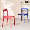 Silla de Plástico para Exteriores Silla con Respaldo Engrosado Silla de Ocio Comercial para el Hogar Silla de Comedor Moderna Simple Exterior de Ocio