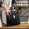 Barril comercial de gran capacidad para conservación de calor, acero inoxidable, conservación en frío, puesto, cuadrado, para té con leche, para sopa, agua caliente, té, agua hirviendo, leche de soya