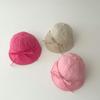 Gorro para bebé de un panel Primavera y Verano Gorro delgado de secado rápido Estilo coreano Lazo Sombrero para el sol para niña