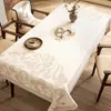 Mantel Nuevo Estilo Chino, Impermeable, Resistente al Aceite, Lavable, Mantel Rectangular para Mesa de Comedor, Lujo Ligero, Sensación de Alta Gama, Tela Protectora para Uso Doméstico, Mantel para Mesa de Café