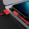 Cable de datos de carga rápida Android V8 codo 2.4A línea de datos de teléfono móvil para Huawei Xiaomi Samsung línea de carga de recorrido manual