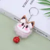 Colgante de Peluche con Campana Lindo de Moda Llavero Gato de la Suerte Colgante de Muñeca Gato para Mochila Regalo