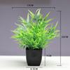 Venda quente transfronteiriça Simulação de planta Planta falsa Planta verde Decoração interna e externa Simulação de eucalipto em vaso de plástico Planta pequena em vaso