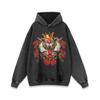 Suéter holgado retro desgastado con estampado de cabeza de tigre rosa de marca de moda americana para hombres y mujeres estilo hip hop
