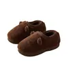 Nuevos Zapatos de Algodón Otoño e Invierno para Mujer en Casa y en Interiores Forrados de Felpa para Heattech y Usar Antideslizantes Estilo Pareja Pantuflas de Algodón Peludas para Hombre
