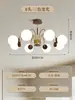 Candelabro para restaurante 6, nuevo estilo minimalista italiano, lujo ligero, sensación de alta gama, impresionante lámpara lineal larga de arte en hierro para mesa de comedor