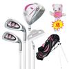 Club de práctica para principiantes de golf para niños Club de madera No. 7 hierro putter juego de bolas para niños bolsa de club de competición