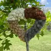 Nido de Pájaro Corazón de Fibra de Alpaca Hecho a Mano Adorno en Forma de Corazón de Fibra de Alpaca