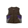 Chaleco de plumón para hombre North Boundary 2025 Invierno Nuevo Exterior Chaleco de plumón para hombre Marca de moda Diseño Patchwork Chaqueta Cálida