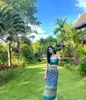 Xishuangbanna Roupa Dai Roupa Dai Férias de Verão Foto Tema Yunnan Saia Tubo