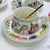 Estilo Pastoral Sentido Avanzado Cerámica Taza de Café Platillo Traje Estilo Sentido Avanzado Taza de Té de la Tarde Taza de Agua para el Hogar Base