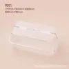 Caja Transparente para Pastelería Peach Crisp Pastel Crujiente Pastel de Esposa Plástico Antivaho Engrosada Rectangular Caja China para Llevar Pasteles