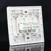 Painel de rede tipo 86 de duas posições, soquete de cabo de rede sem perfuração, soquete de computador, soquete de rede de duas posições, plugue de computador RJ45