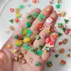 Ornatos para Nail Art Série de Natal Novos Mini Floco de Neve Alce Papai Noel Usar Unha Desenho Animado Ornatos Atacado