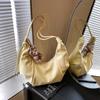 Bolsa Pequena Plissada da Moda para Mulheres 2026 Nova Tendência de Verão Versátil Bolsa de Ombro de Axila Transversal Bolsa Dumpling