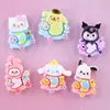 Acessórios DIY Cachorrinho Kuromi Cola Cremosa Peças de Resina Materiais Manuais DIY Presilha de Cabelo Capa de Celular Adesivos para Copo de Água