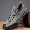 Zapatos de Hombre Talla Grande Transfronterizos 2025 Zapatos Casuales de Malla Hueca para Exterior Zapatos de Moda Agujero Transpirable Senderismo Retro Zapatos Deportivos