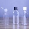 Botellas de plástico transparente de 80 ml Botellas pequeñas planas de 100 ml Botellas para cosméticos Botellas para líquidos de 70 ml