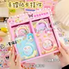 Pegatinas DIY Estampado en Caliente Anime Dibujos Animados Pegatinas para Estudiantes Material de Anime Papel de Papelería Manual Decoración Pegatinas Lindas Cuenta de Regalo Papel