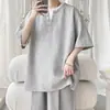 Camiseta Falsa de Duas Peças com Decote V e Manga Curta Transfronteiriça para Homens, Novo Estilo de Verão, Marca Americana Trendy Cleanfit, Camiseta Solta de Meia Manga