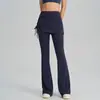 Pantalones de Yoga Acampanados Primavera 2026 para Mujeres Altas, Longitud Extendida, Diseño Dos en Uno con Cubierta de Falda, Pantalones Deportivos de Fitness de Cintura Alta