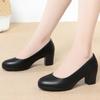 Zapatos de cuero zapatos de mujer negros ropa de trabajo profesional para ir al trabajo azafata propiedad servicio al cliente suela blanda cómodos resistentes transpirables zapatos de mujer