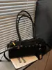 Bolso de Diseño Exclusivo para Mujer Otoño e Invierno 2025 Nuevo Bolso de Hombro Retro de Terciopelo de Ciervo Bolso Casual Simple de Bowling