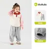 Conjunto de Niña de Dudu: Conjunto Deportivo de Top y Shorts para Niñas, Conjunto de Dos Piezas Estilo Verano Universitario, Ropa Infantil