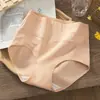 Calcinha Feminina de Algodão Puro com Cintura Alta e Estampa de Letras, Forro Respirável e Antibacteriano, Calcinha Simples de Cintura Média-Alta para Meninas