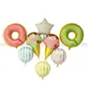 Nuevo Globo con Forma de Postre Caramelo Donut Helado Decoración de Fiesta de Cumpleaños Arreglo Globo de Película de Aluminio Venta al por Mayor