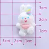 Urso Coelhinho Brilhante Fofo Resina Cola Creme DIY Acessórios de Grampo de Cabelo Feitos à Mão Patch para Capa de Celular Material para Copo d'Água
