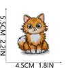 Parche Bordado Termoadhesivo Fiesta de Gatos Parche Bordado de Gatito de Dibujos Animados Parche Decorativo para Bolsa de Juguete de Moda Lindo Miau Miau