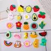 Hong Kong Sheng Dibujo Animado Pegamento Suave de PVC Parche de Fruta Lindo Parche para Funda de Teléfono Móvil DIY Parche de Belleza Accesorios de Joyería Parche Venta al por Mayor