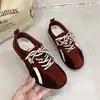 Tênis de Treino Alemão Color Block Retrô Feminino Solado Macio Confortável Sapatos Forrest Gump Estilo Merade Versátil Casual Calçados Esportivos Novo Estilo 2026