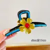 Pinza para el Cabello Floral Estilo Coreano para Mujer, Pasador para Peinados Recogidos, Nuevo Modelo 2026, Tamaño Grande, Adecuado para Cabello Grueso, Pinza de Garra de Alta Gama y Exquisita