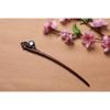 Pasador de Palosanto para Mujer, Pasador Hueco Retro de Traje Tradicional Chino, Pasador del Conejo de la Luna, Pasador Tallado en Madera, Arte en Madera
