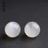Cuentas Redondas de Piedra Lunar Blanca Natural de Sri Lanka para Pulsera Collar Duobao DIY Cuentas de Cristal Crudo Hechas a Mano