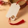 Tarjetas de Deseos, Etiquetas de Madera, Etiquetas Colgantes de Bendición para Árboles, Decoraciones Festivas para Lugares Pintorescos, Pequeños Carteles de Madera en Blanco Hechos a Mano, Etiquetas de Paz, Tarjetas de Deseos