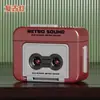 Llavero de Grabadora Creativa Reproductor Retro Radio Colgante Portátil Juguete Peculiar para Aliviar el Estrés