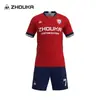 Jerseys de Fútbol Personalizados, Poliéster de Sublimación de Cuerpo Completo de Secado Rápido, Uniformes de Entrenamiento para Competición al Aire Libre, Uniformes de Fútbol Completos al por Mayor