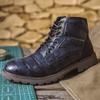 Nuevas Botas Martin de Tacón Bajo para Hombre, Resistentes al Desgaste y Duraderas, Botines Cortos Estilo Británico, Botas Casuales de Cuero para Hombre de Caña Media Retro 7799