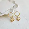 Aretes Oferta Especial Nuevo Estilo para Mujer Simple Corazón Ear Cuff Exquisito Versátil Alta Calidad Temperamento Celebridad de Internet Acero de Titanio Colorido Duradero Adornos para Oreja