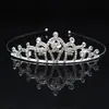 Diadema de corona para niños, tocado de cumpleaños de princesa para niñas, accesorios de actuación infantil, joyería de cristal, diseño único, venta al por mayor