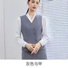 Servicio al cliente de banco OL, joyería, esteticista, recepcionista, uniforme de trabajo, traje sastre gris profesional para mujer