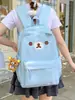 Mochila Infantil Desenho Animado Tridimensional de Urso para Jardim de Infância para Meninos e Meninas, Mochila Fofa para Viagem de Verão e Piquenique
