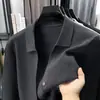 Cardigã de tricô transfronteiriço jaqueta suéter masculina, top simples liso casual masculino moderno, atacado e dropshipping disponíveis