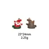 Caja de Regalo de Navidad, Árbol de Navidad, Calcetín de Navidad, Accesorios de Joyería de Aleación DIY de Papá Noel, Pulsera Transfronteriza, Accesorio para el Cabello, Colgante
