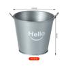 Balde de imitação de lata pequeno Balde de flores Balde de flores Plantação verde Conjunto de plantio carnudo Vaso Balde decorativo de mesa Mini vaso de flores de plástico